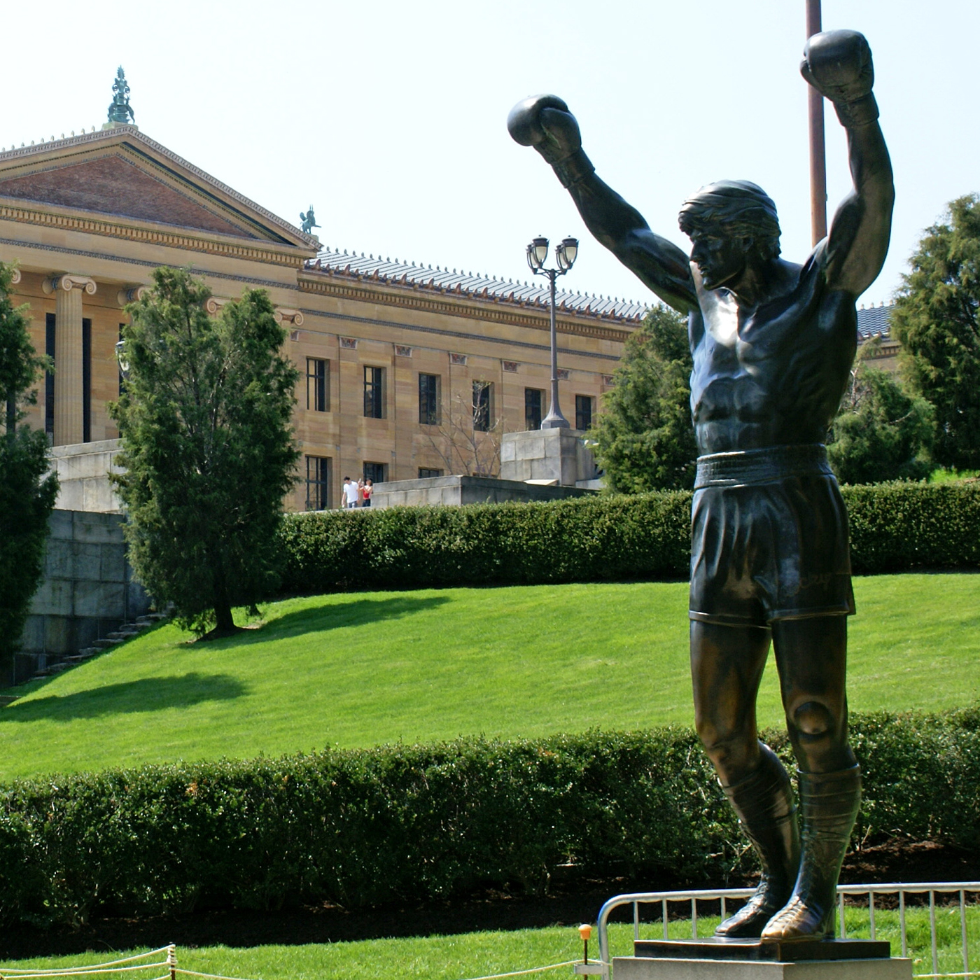 Rocky statue
