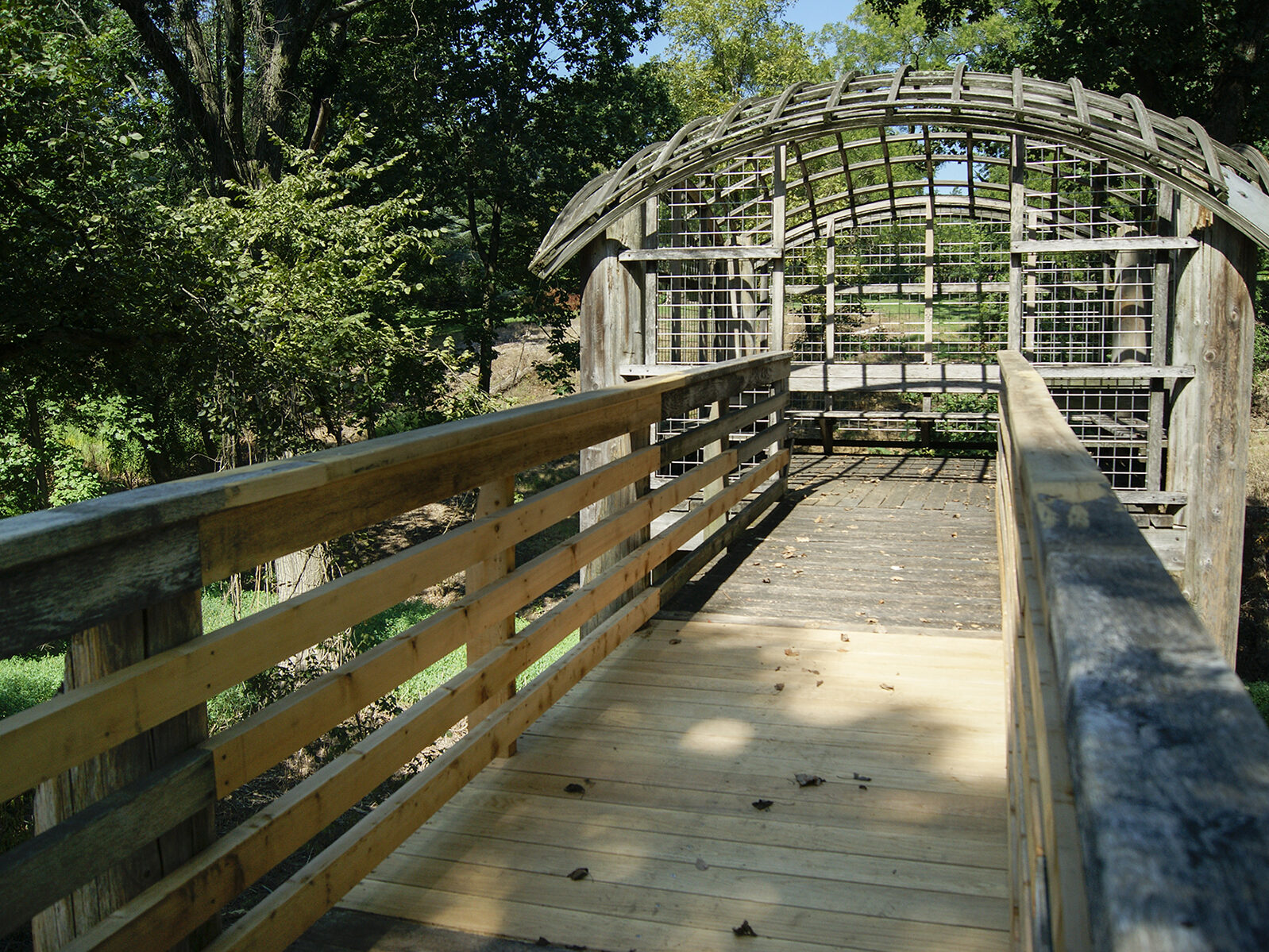 The replaced walkway of Pavilion