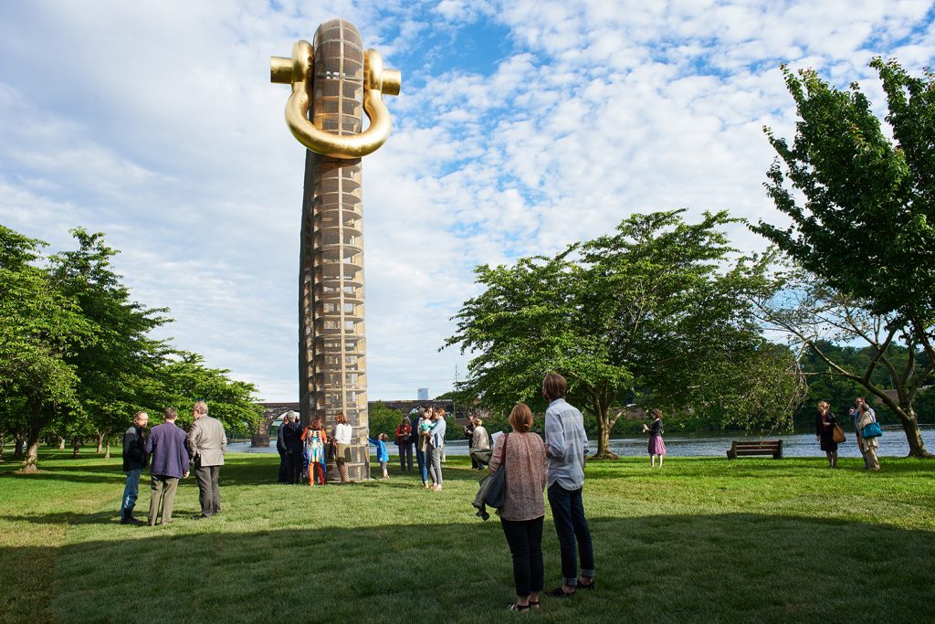 Big Bling Public Celebration Kelly Drive for the Association for Public Art June 8, 2017