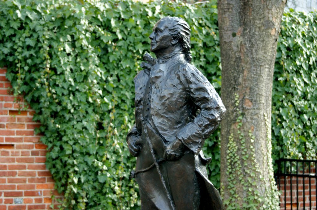Benjamin Franklin with Kite